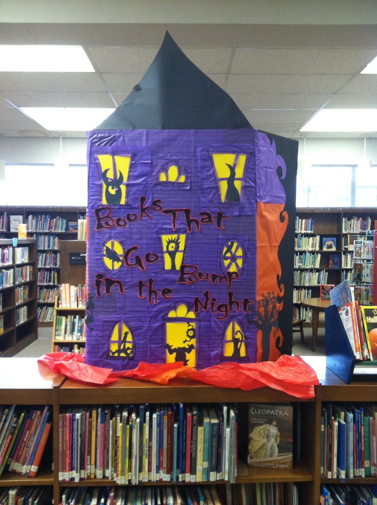 Haunted Library Book Display