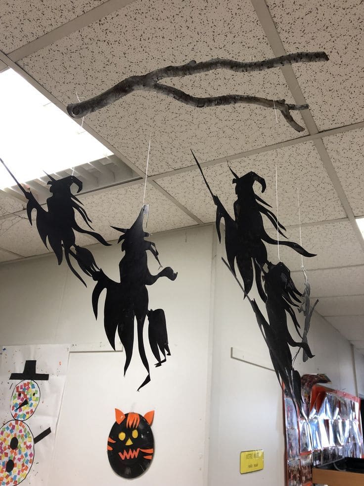 Flying Witches Ceiling Mobile
