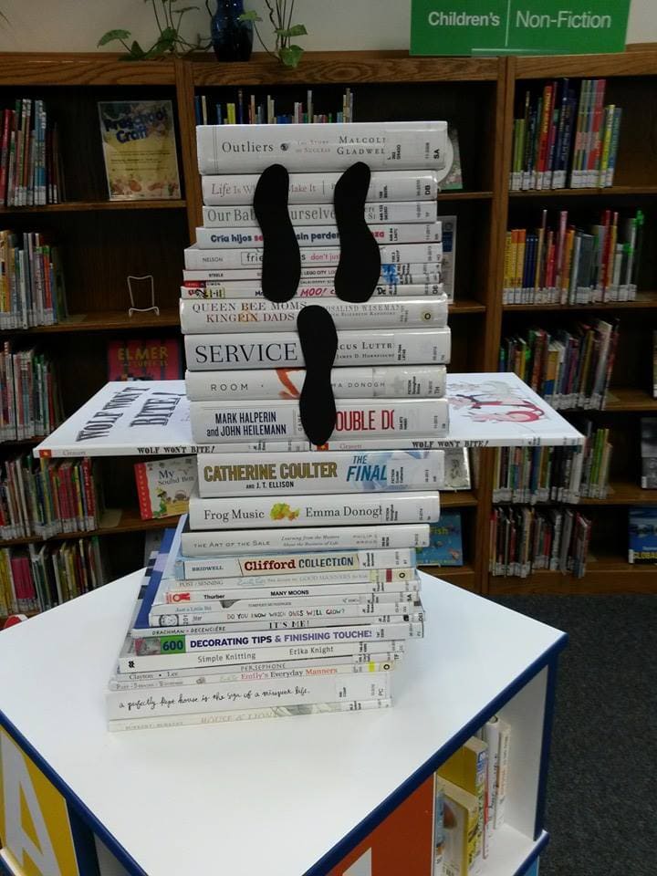 Stacked Ghost Book Tower