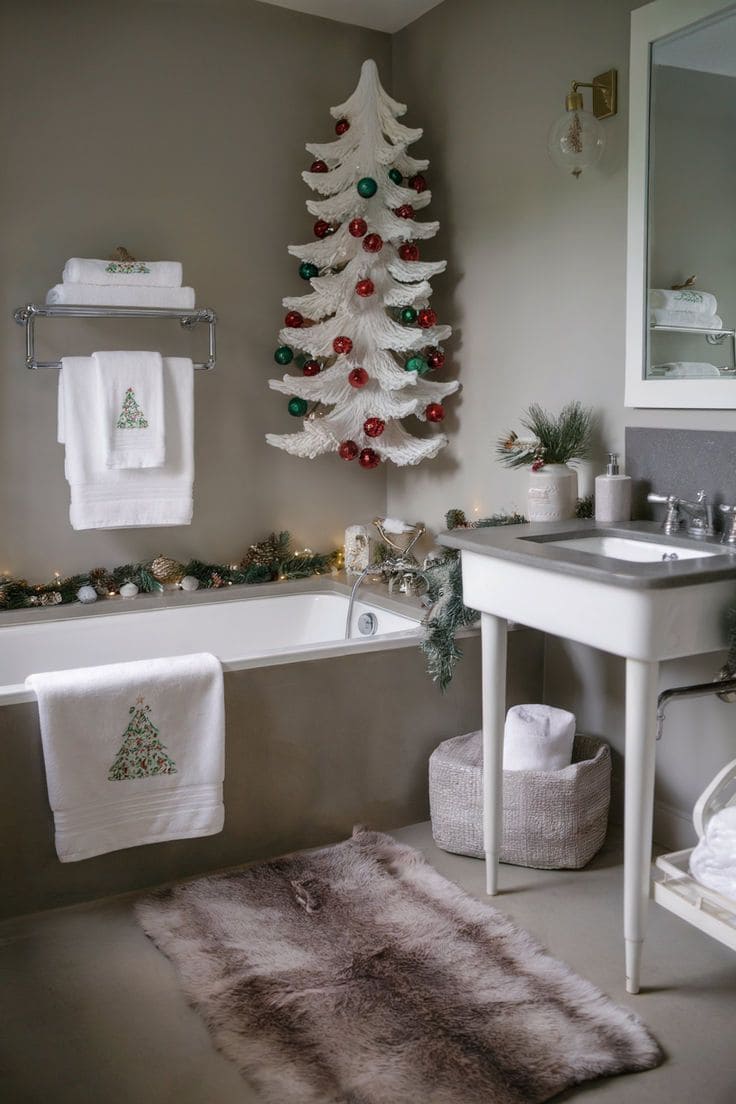 Elegant White Tree Christmas Touch