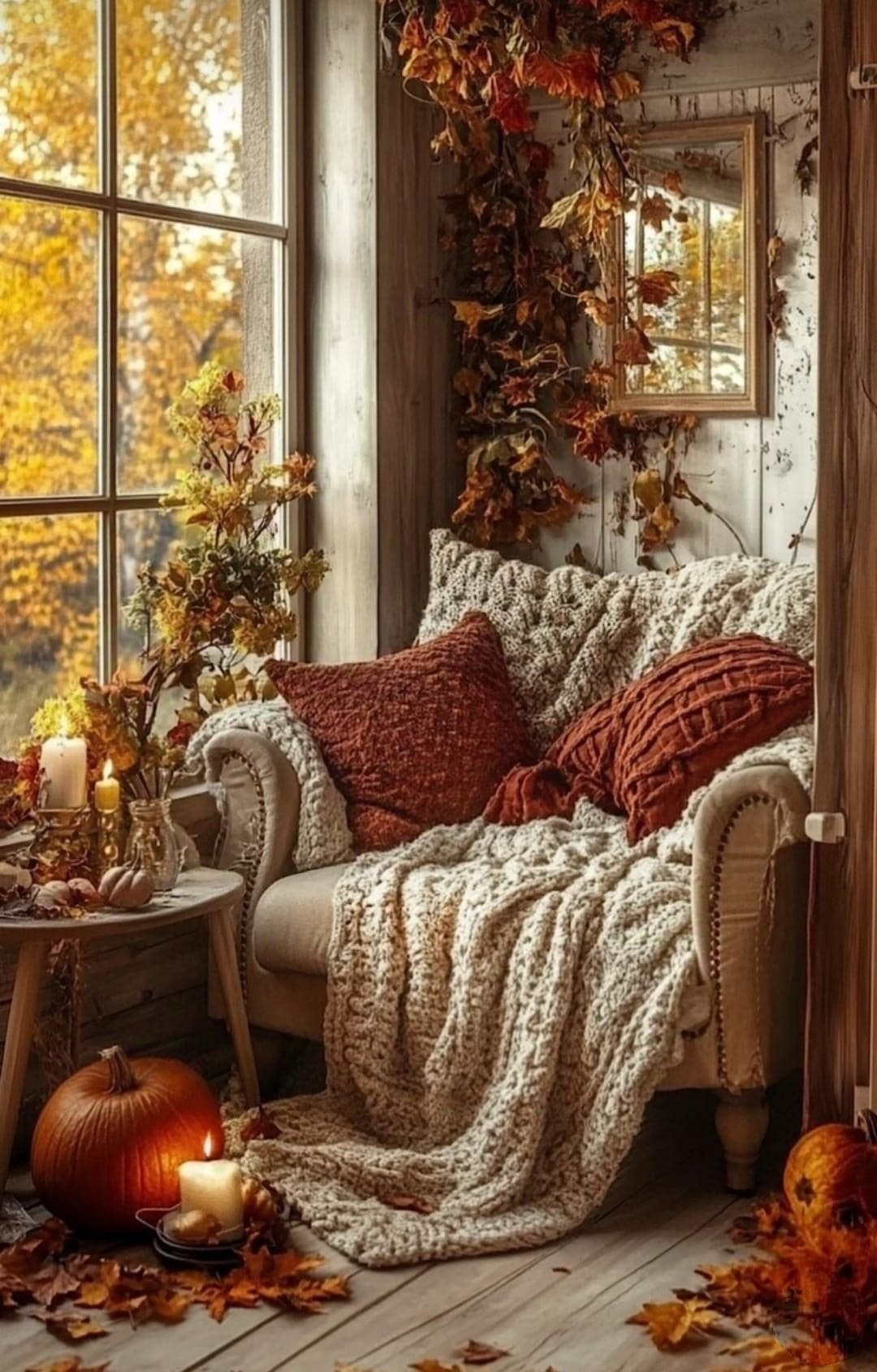 Autumn Glow Reading Nook