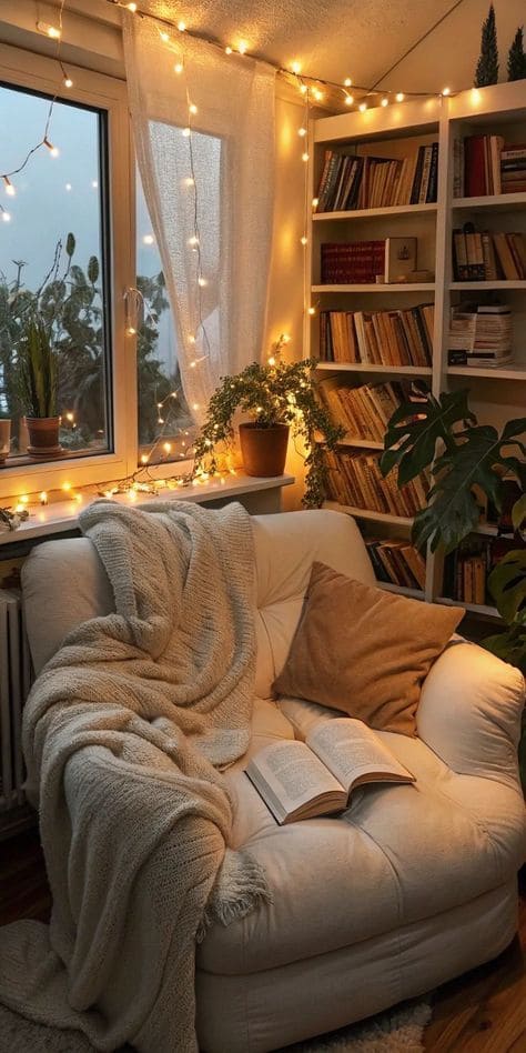 Cozy Winter Reading Nook