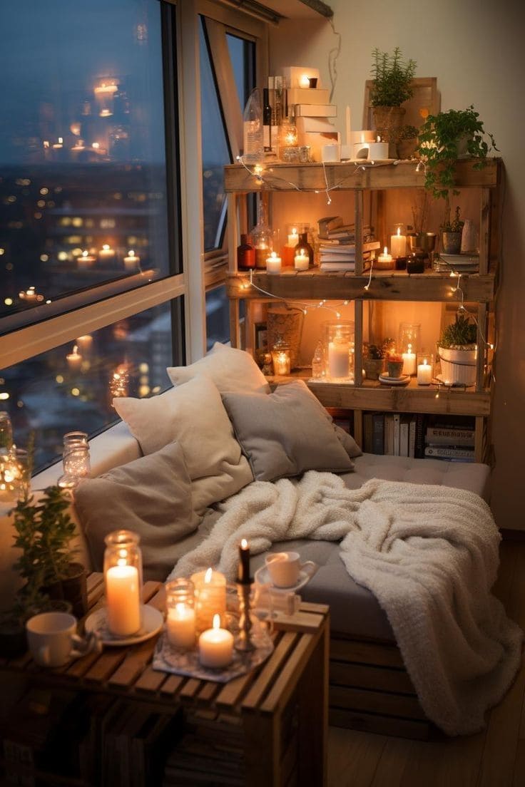Candlelit Cozy Corner Nook