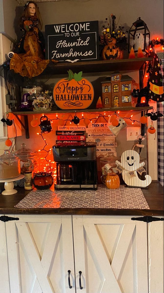 Haunted Farmhouse Coffee Bar