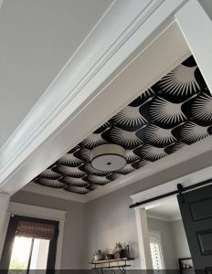 Art Deco ceiling wallpaper