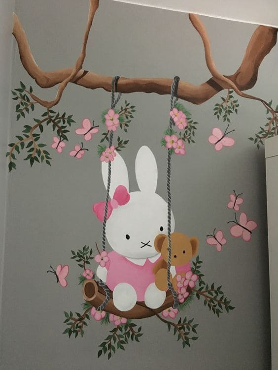 Charming Bunny Swing Scene
