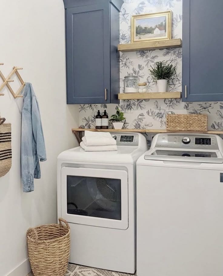 Timeless Floral Grace Laundry Room