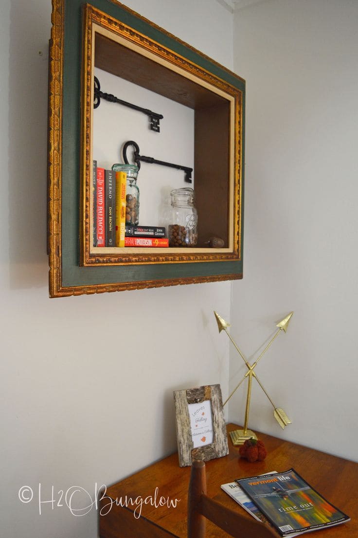 Welcoming Book Nook Frame Shelf