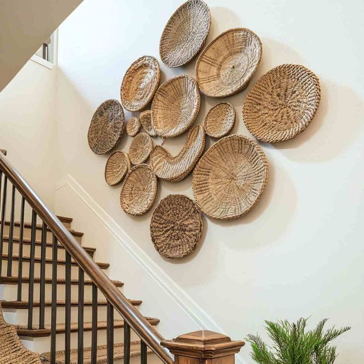 Textured Basket Display Stairway