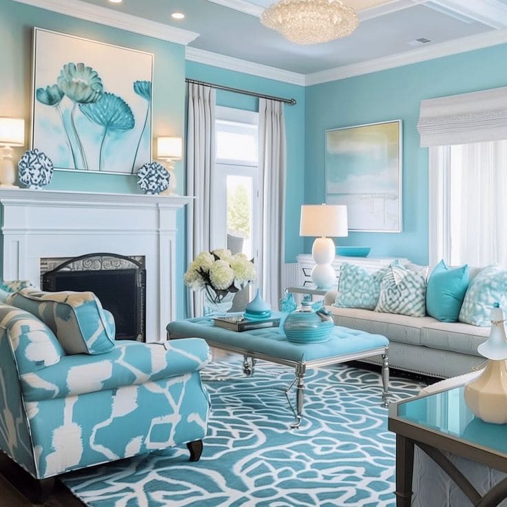 Energetic Turquoise Coastal Retreat