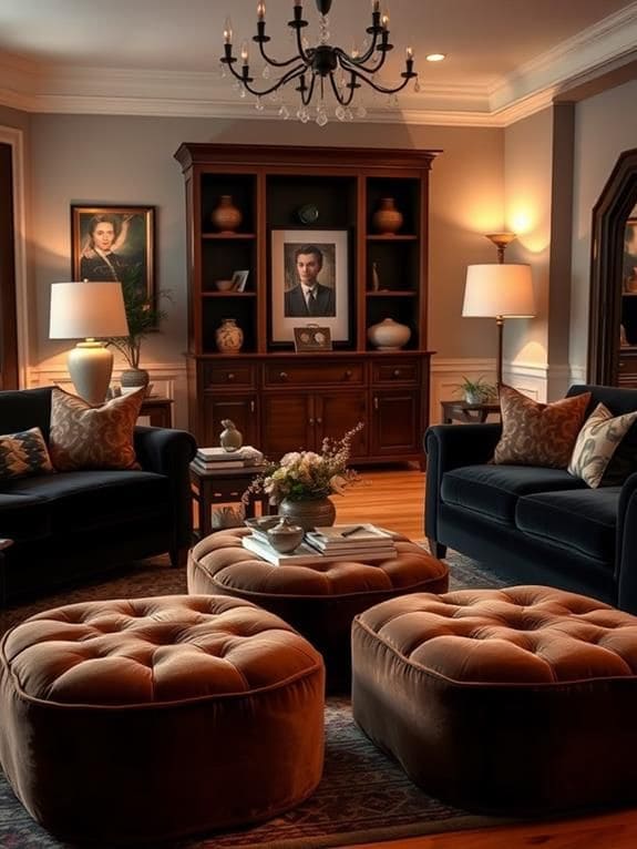 Timeless Elegance with Deep Brown Accents