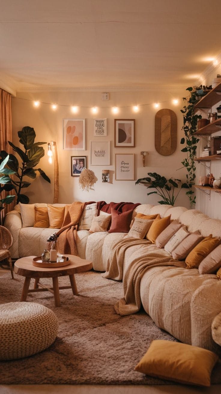 Earthy Cozy Space for Relaxation