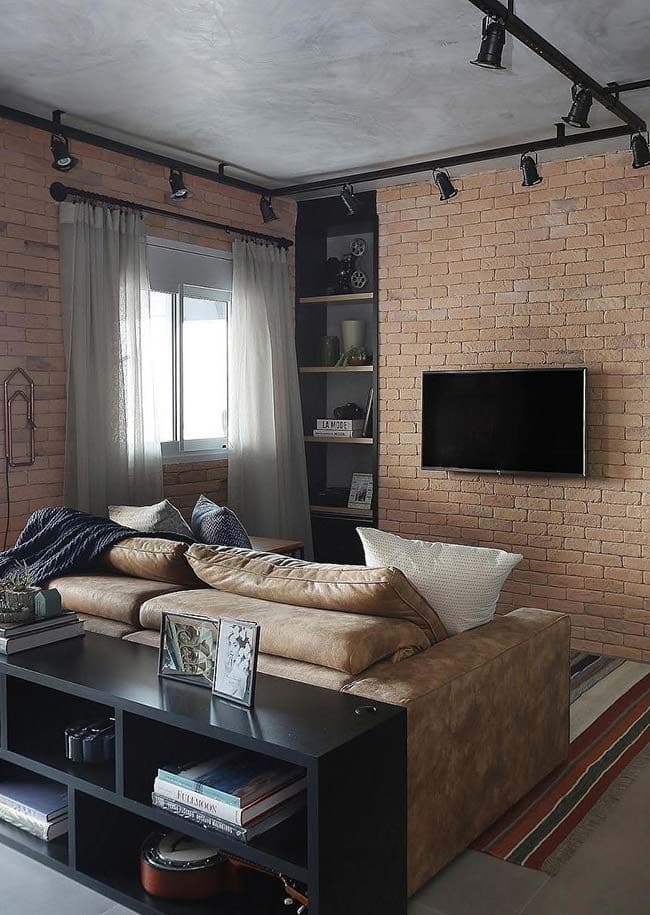 Industrial Chic Loft TV Setup