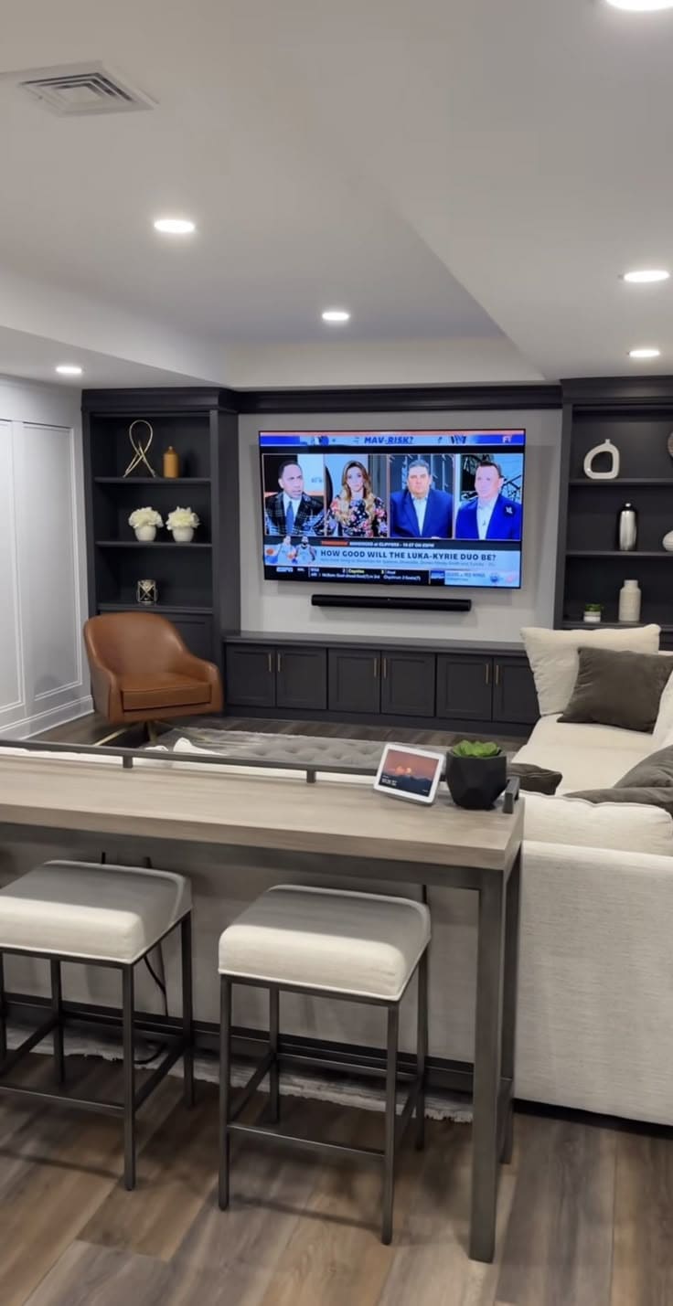 Modern and Practical TV Wall Design