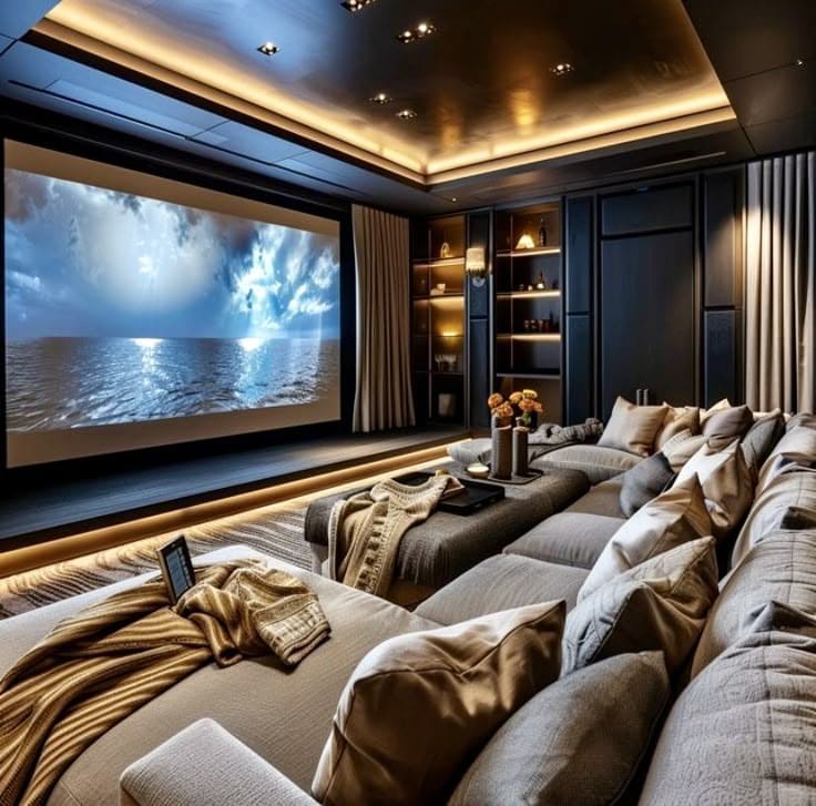Opulent Home Theater Experience