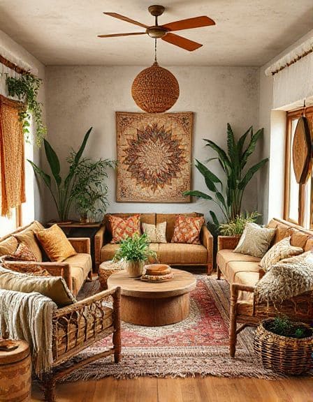 Serene and Welcoming Earthy Living Rooms