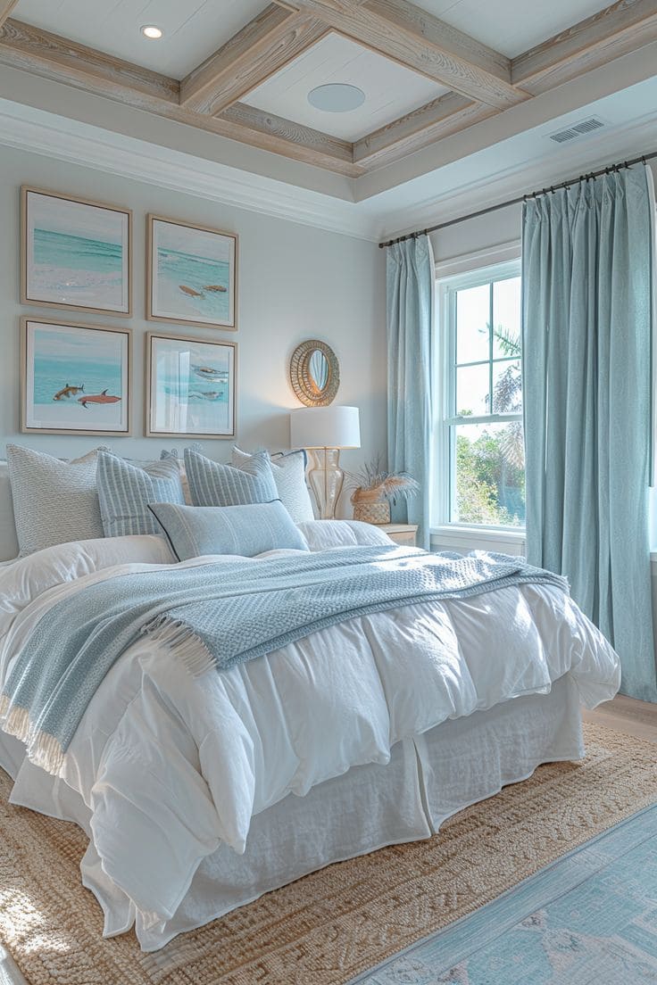 Light and Airy Coastal Blue Retreat