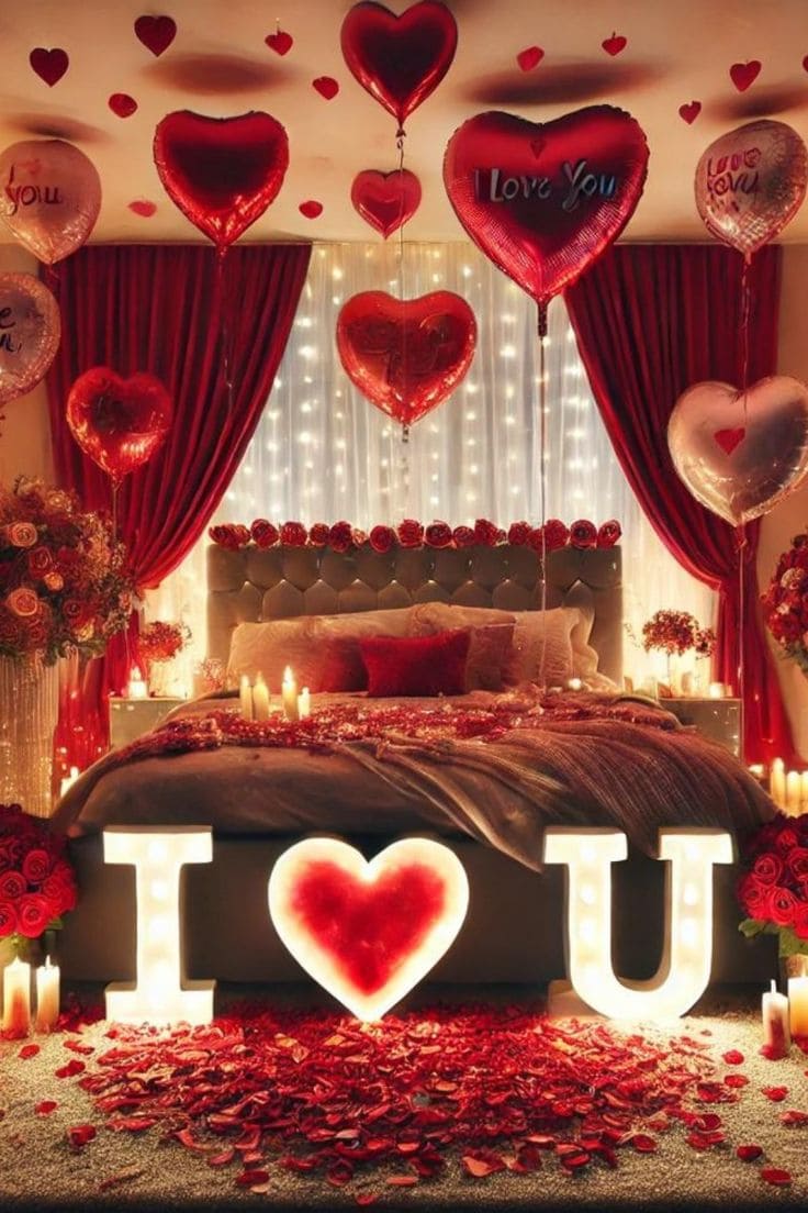 Love-Declaration Heart Bedroom Design
