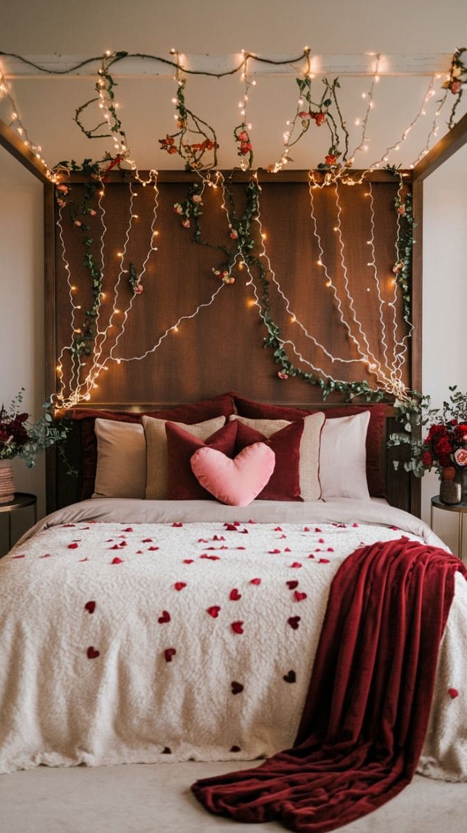 Fairy Light Canopy Bedroom for a Dreamy Escape