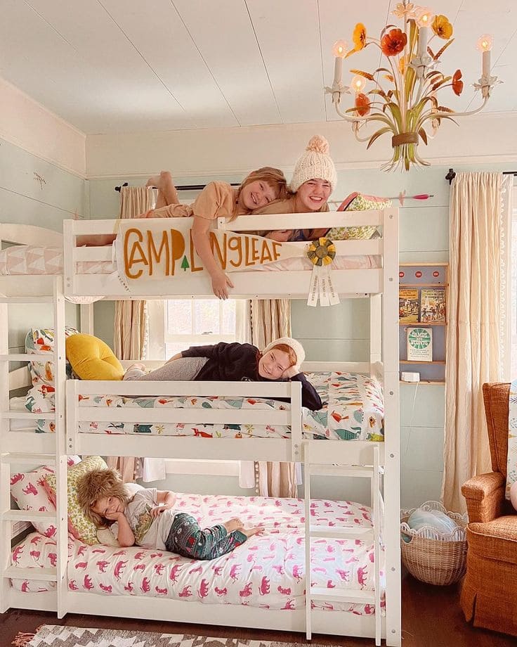 Triple Bunk Bed for Siblings