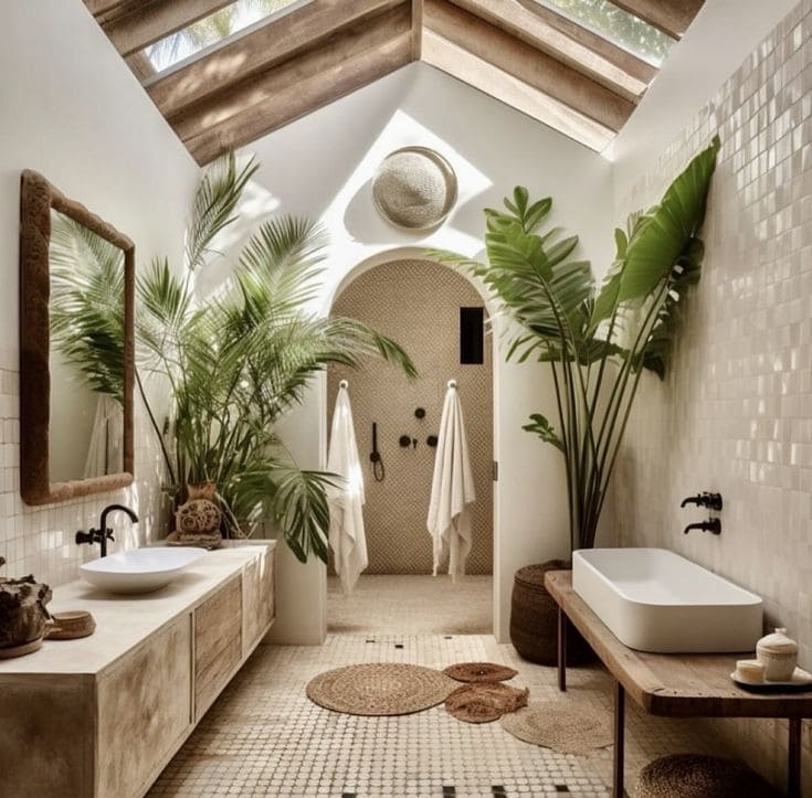 Tropical Serenity with Earthy Design