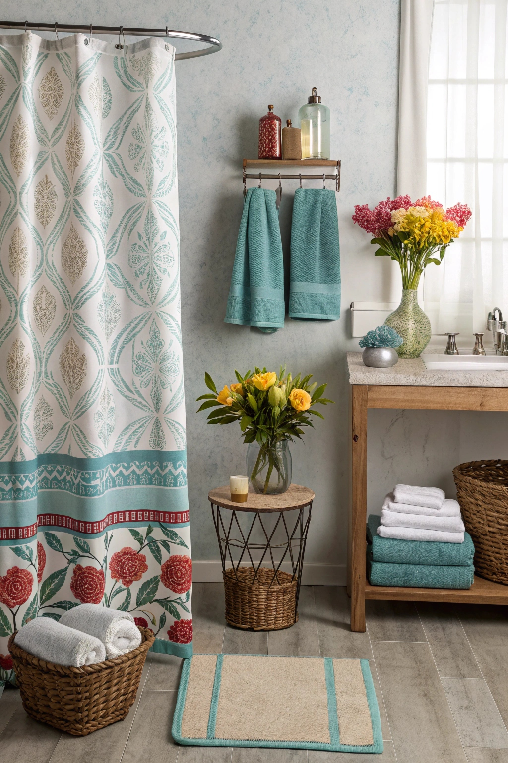 Rotating bathroom decor