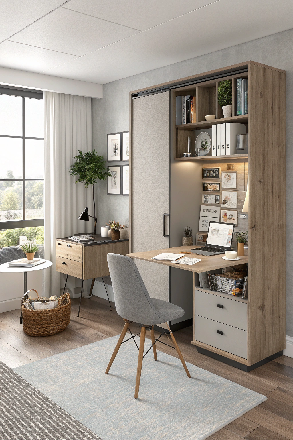 Multi-functional furniture in small office