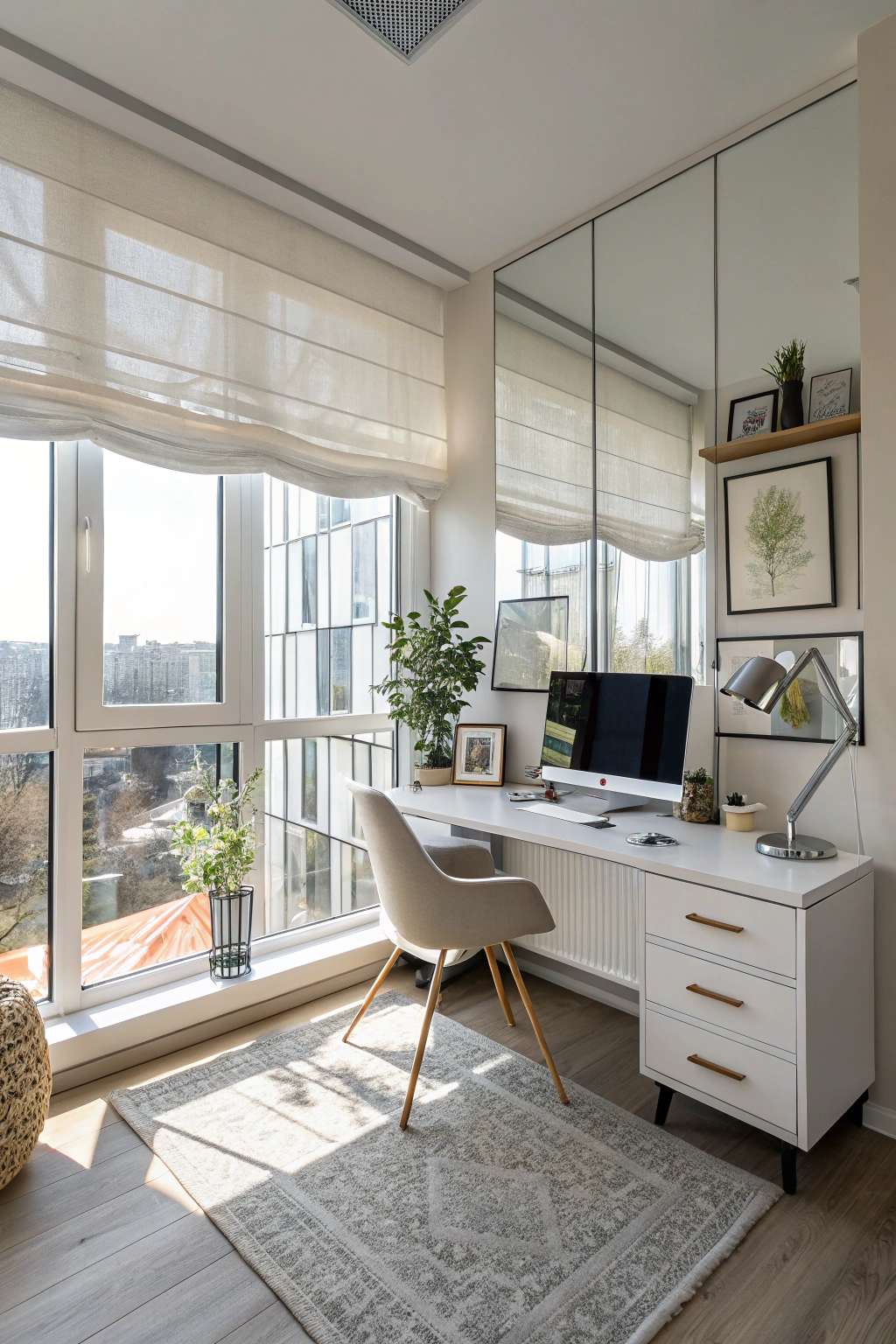 Natural light in small office