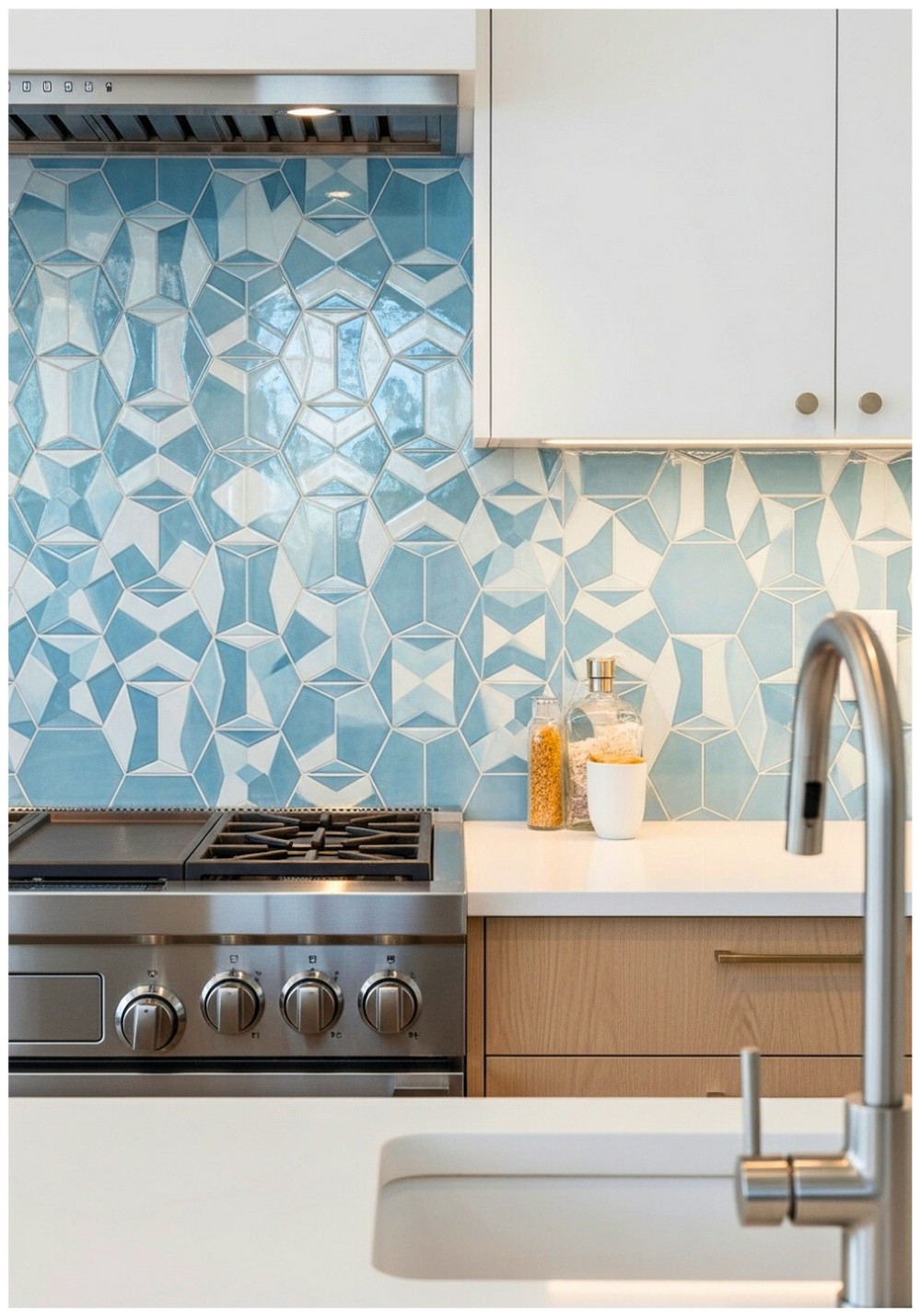 Geometric Tile Mosaic Pattern