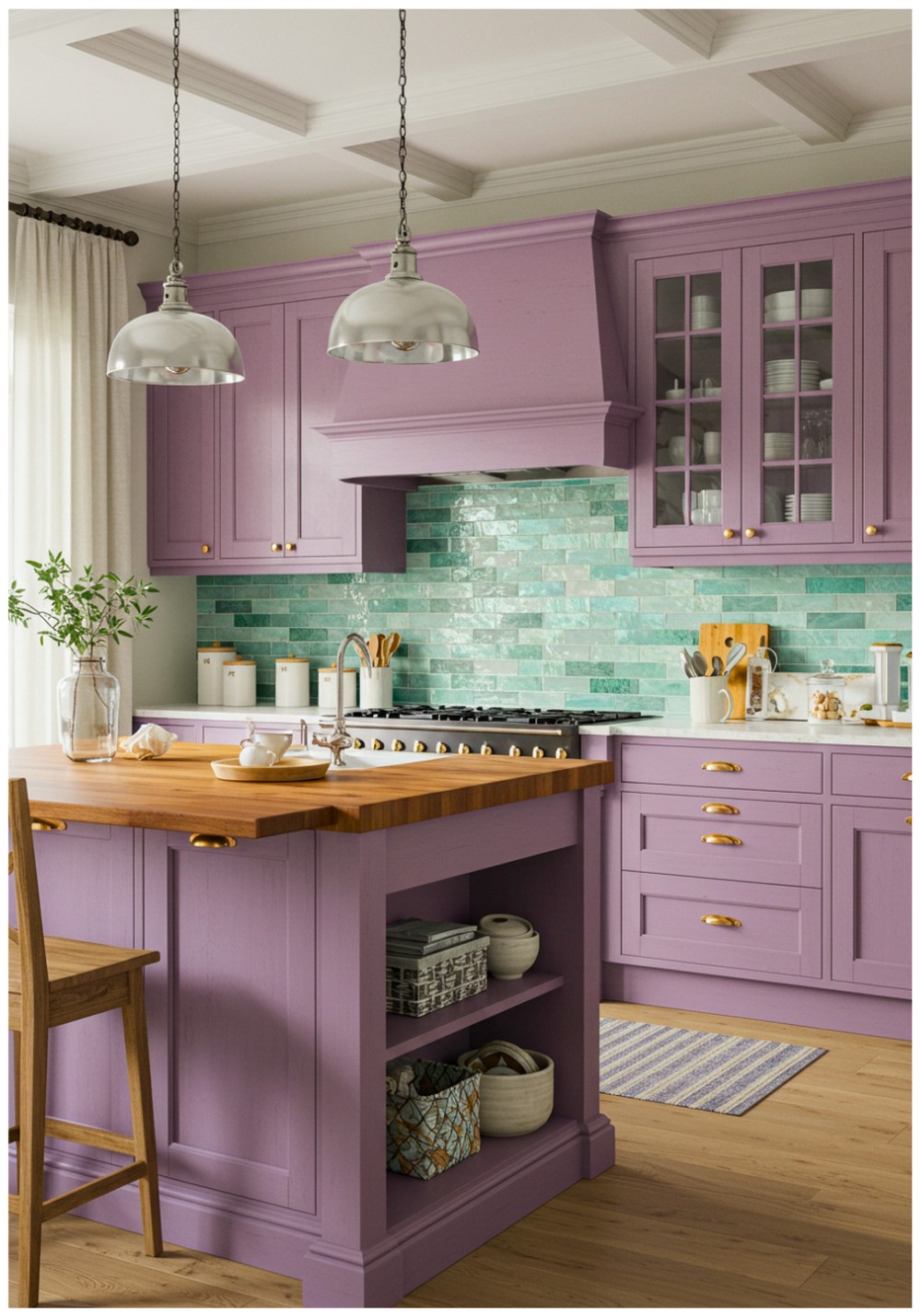 Coastal Plum Kitchen Cabinets