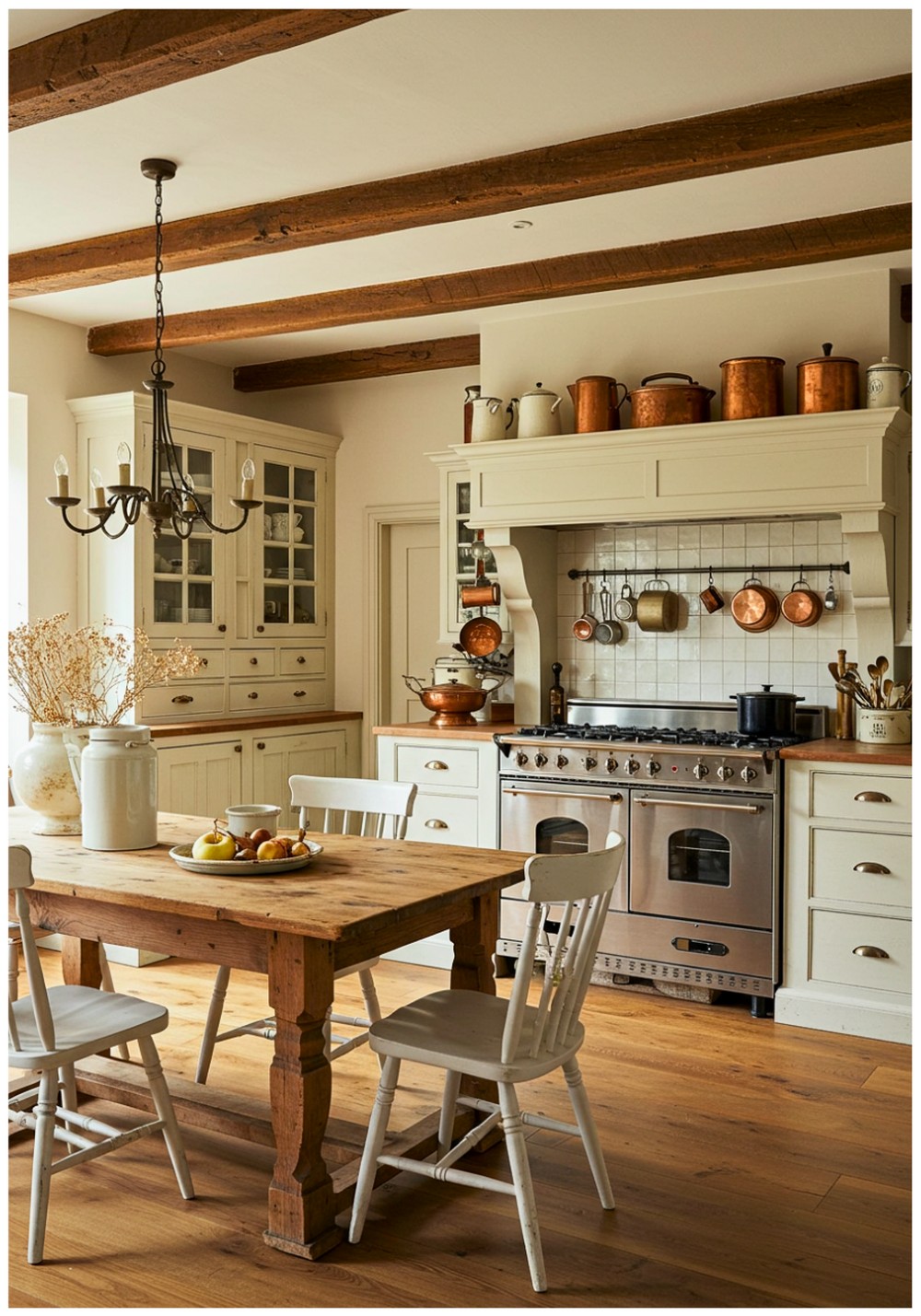 Rustic White and Timber Kitchen