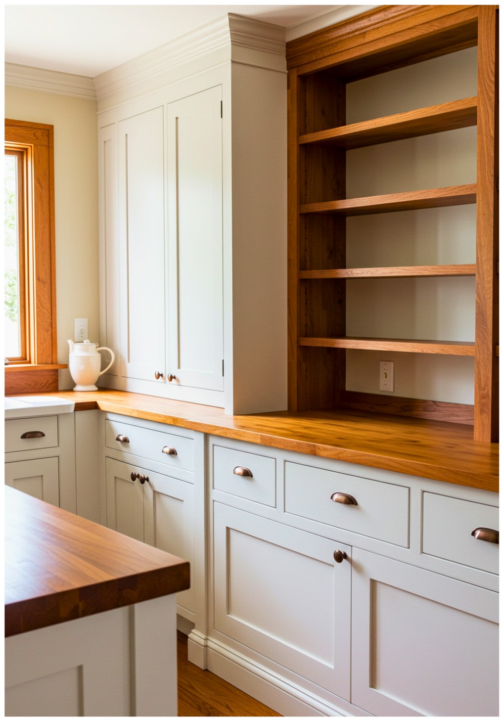 Craftsman White and Timber Kitchen
