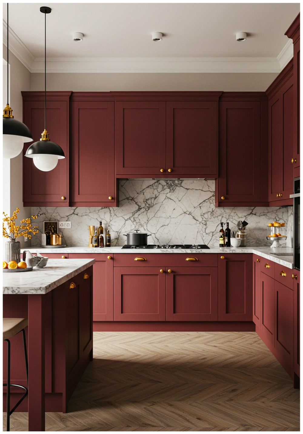 15 Stunning Burgundy Kitchen Cabinet Ideas for a Luxurious Look
