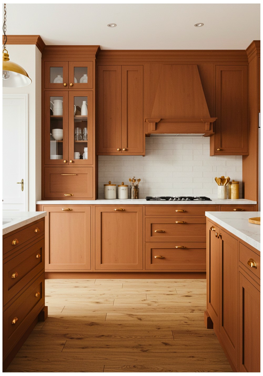 Transitional Rust Kitchen