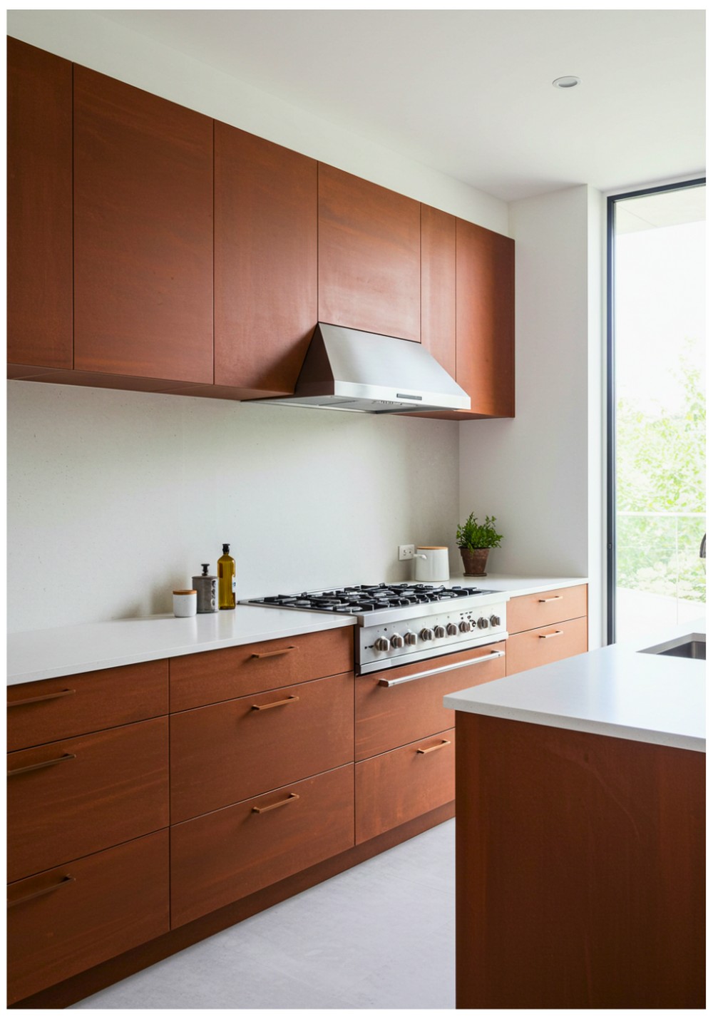 Minimalist Rust Kitchen