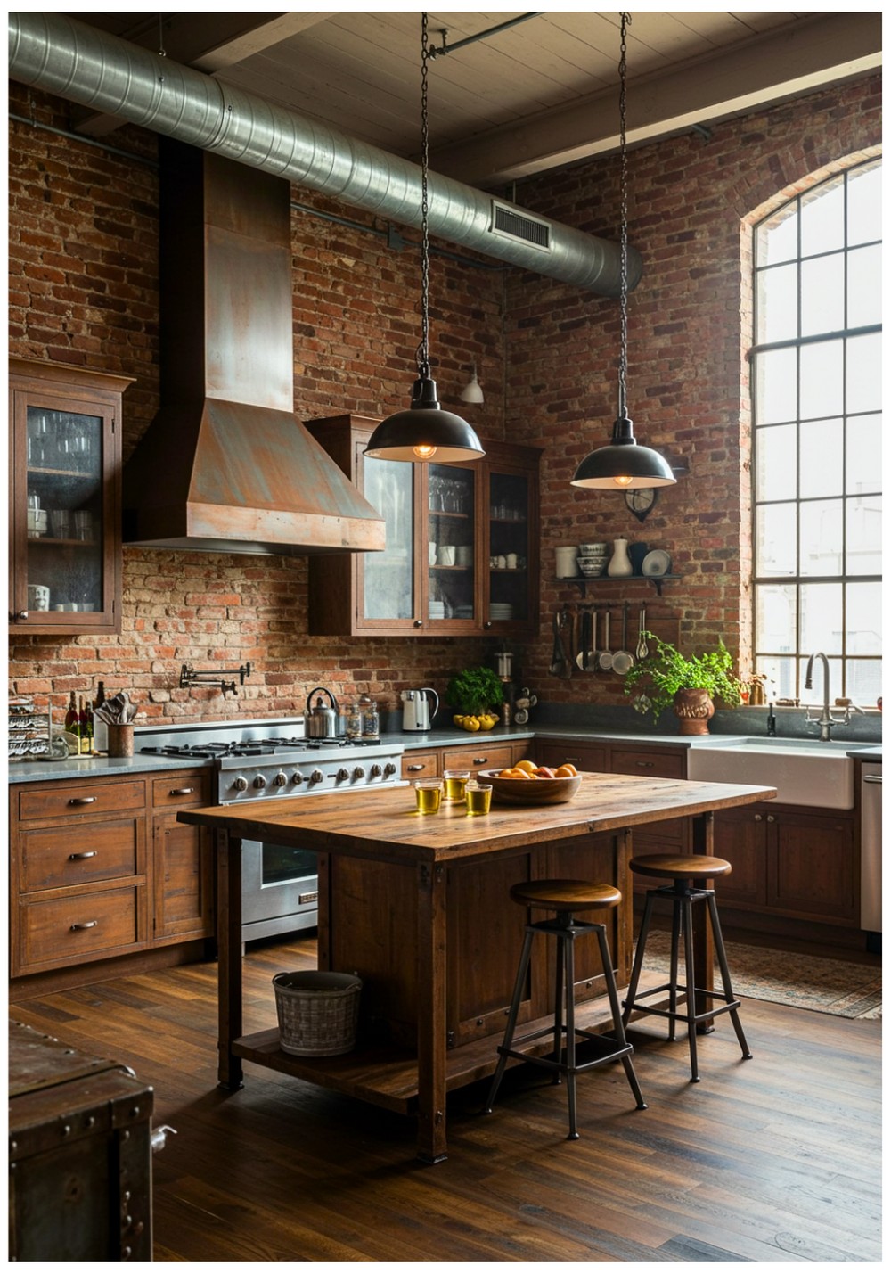 Industrial Rust Kitchen
