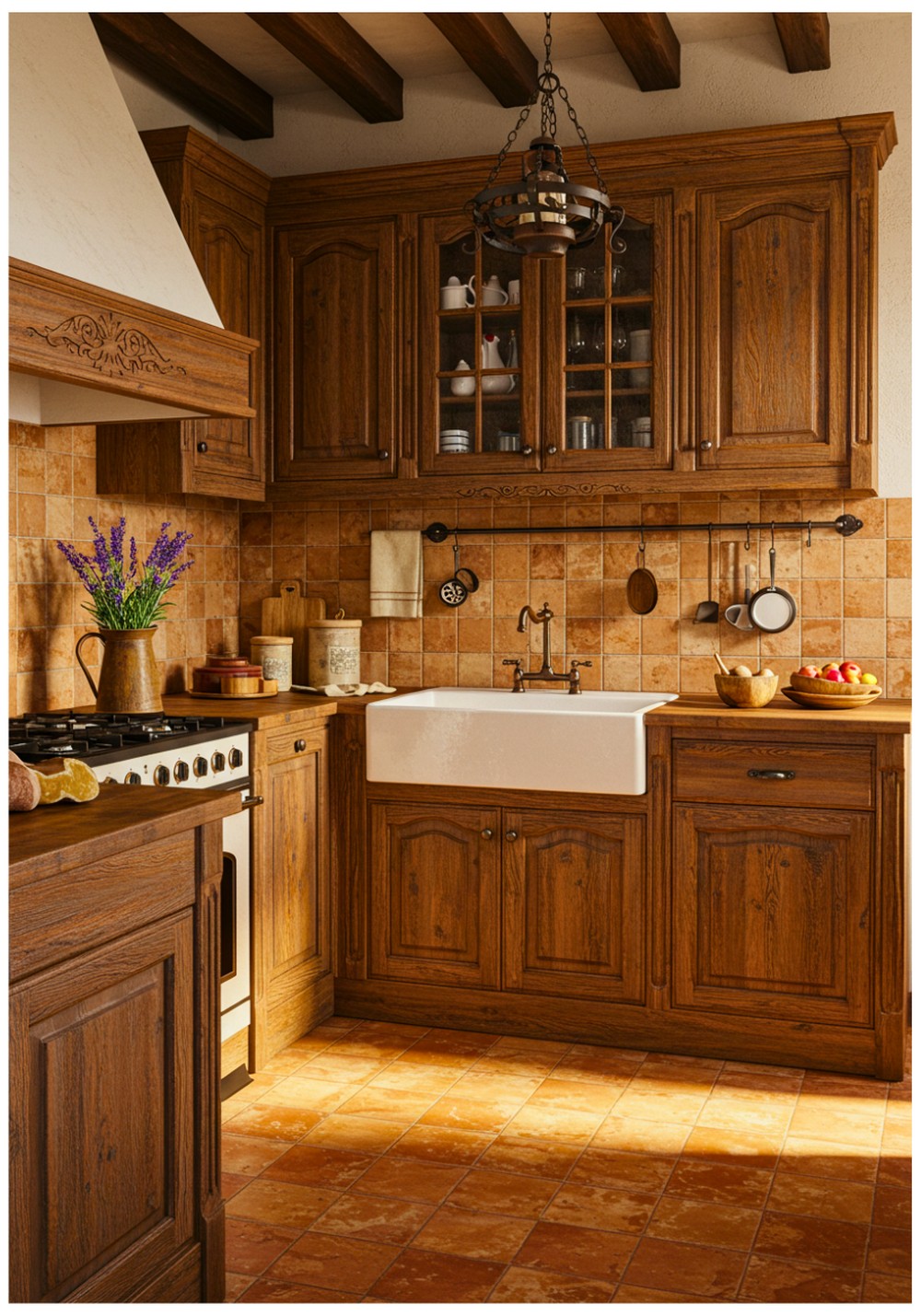 Mediterranean Rust Kitchen