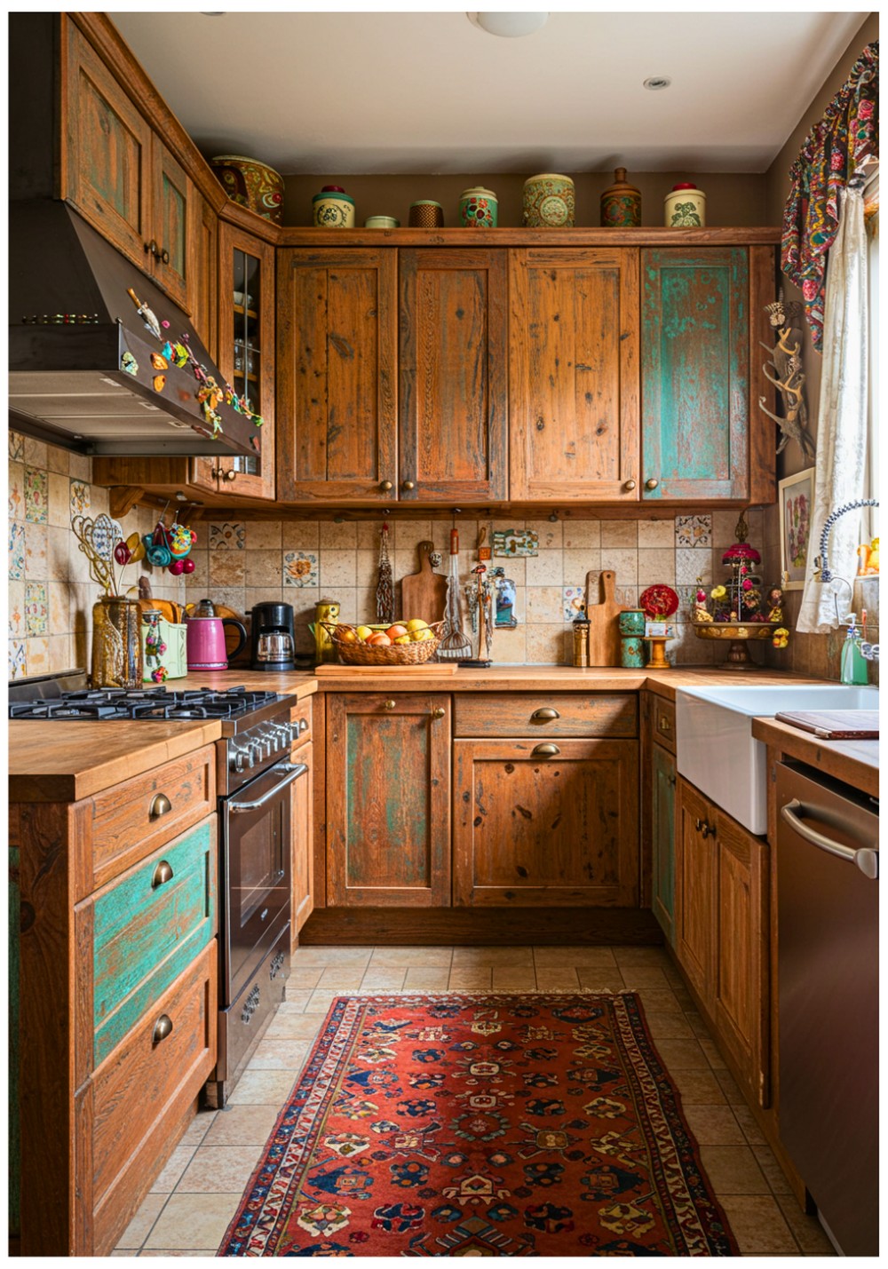 Bohemian Rust Kitchen