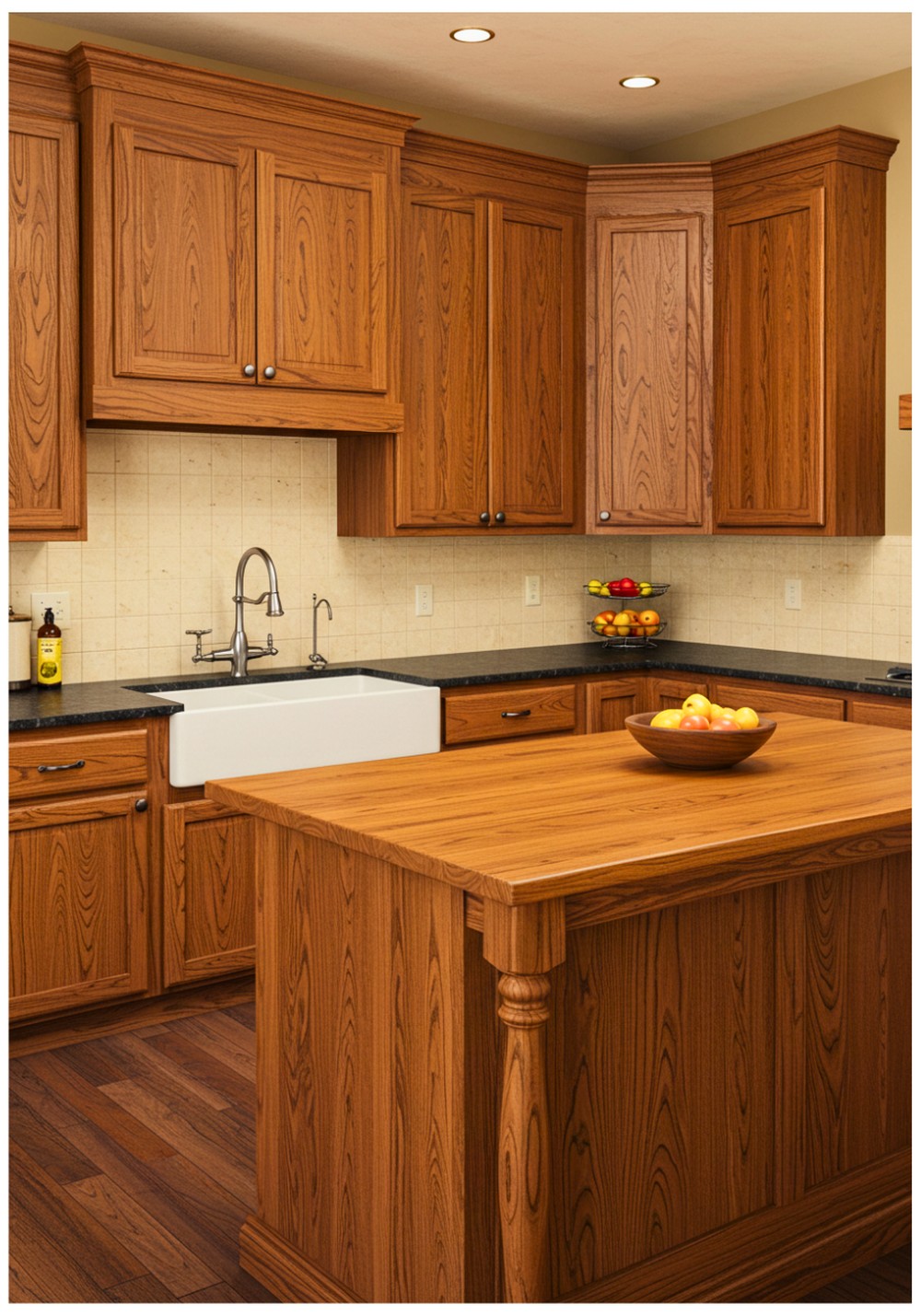 Hickory Grain Cabinet Facades