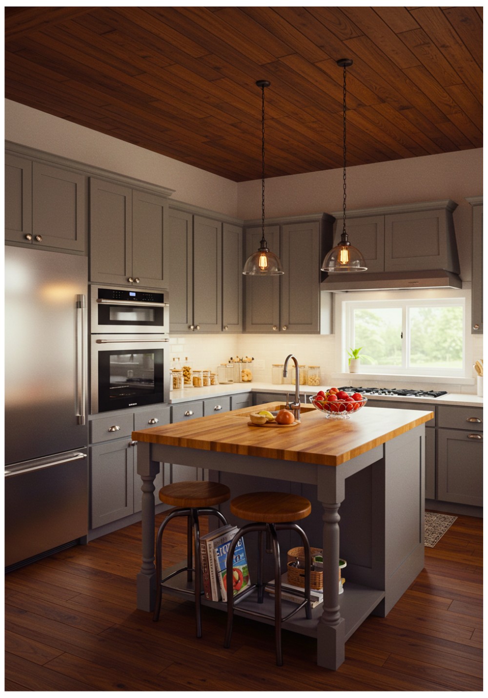 Wood Plank Ceiling Design