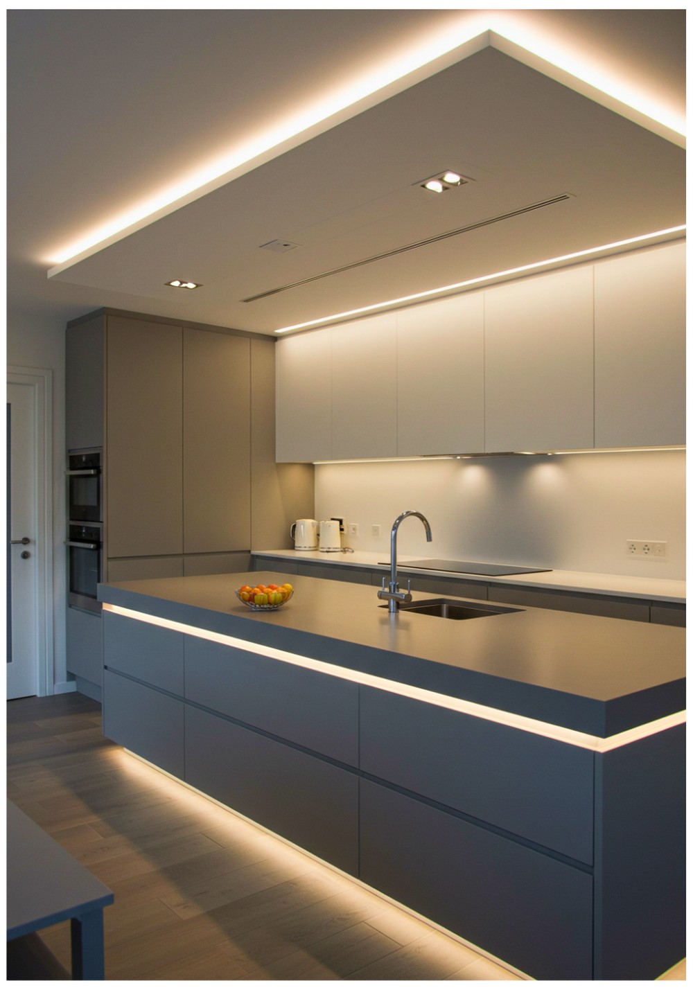 Floating Panel With Cove Lighting