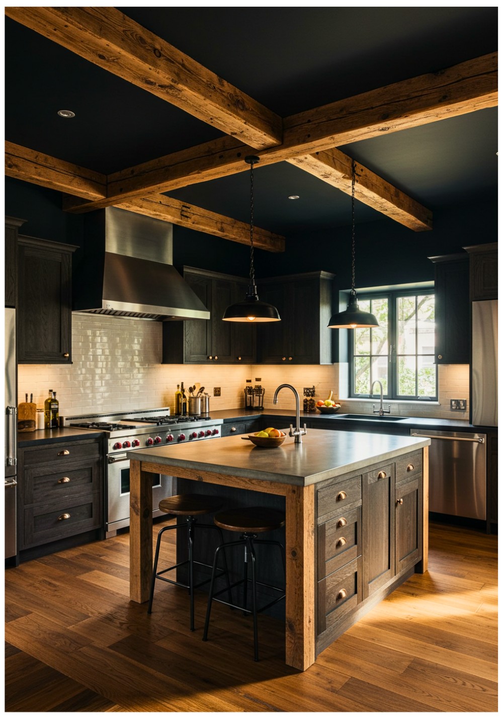 Exposed Beam Industrial Style