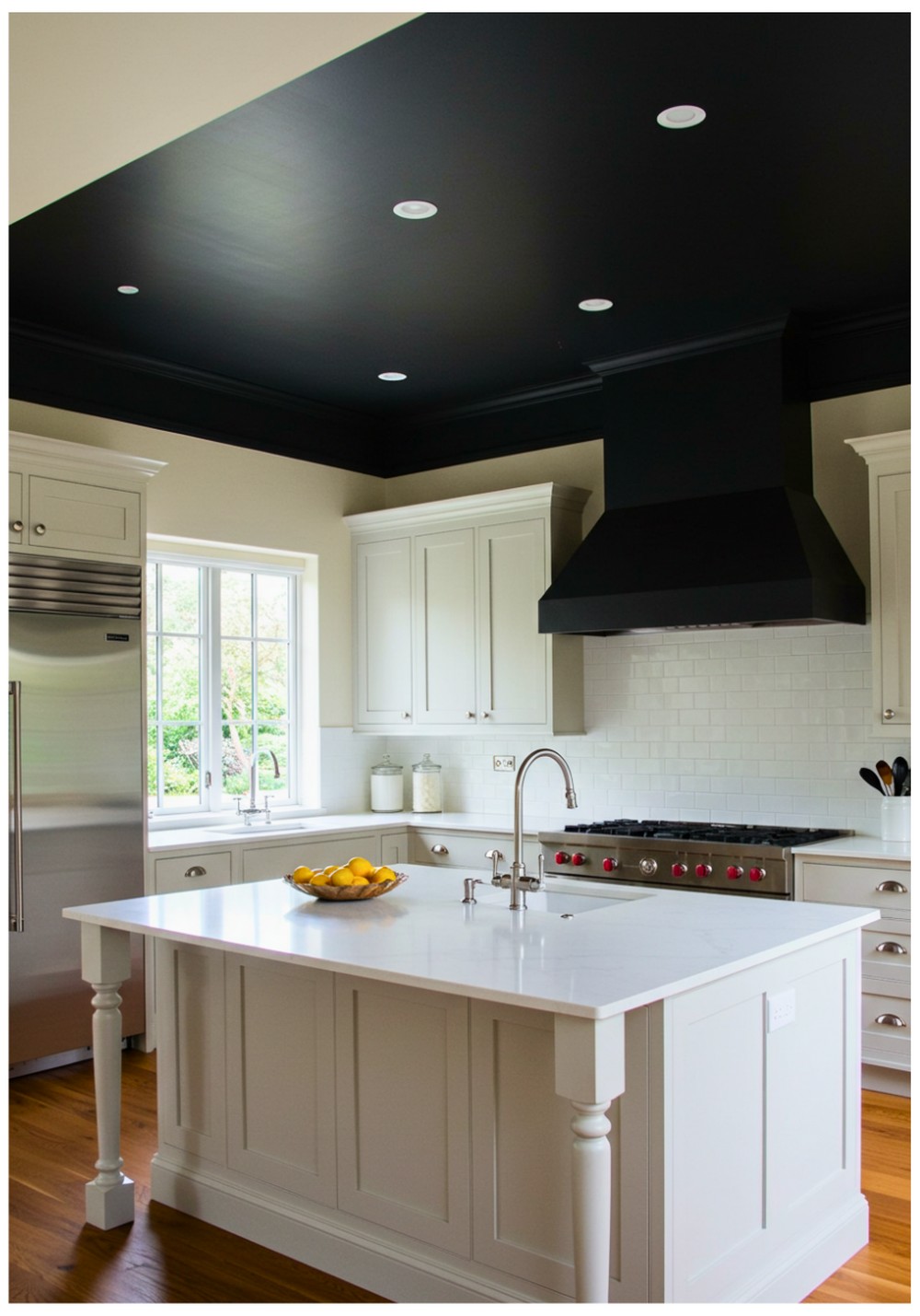 Black Painted Statement Ceiling
