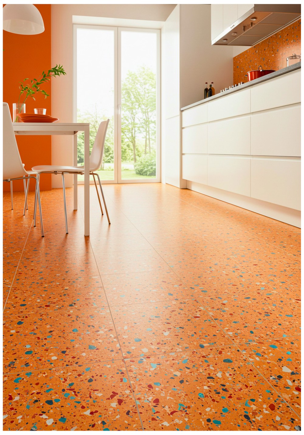 Terrazzo-Look Composite Tiles