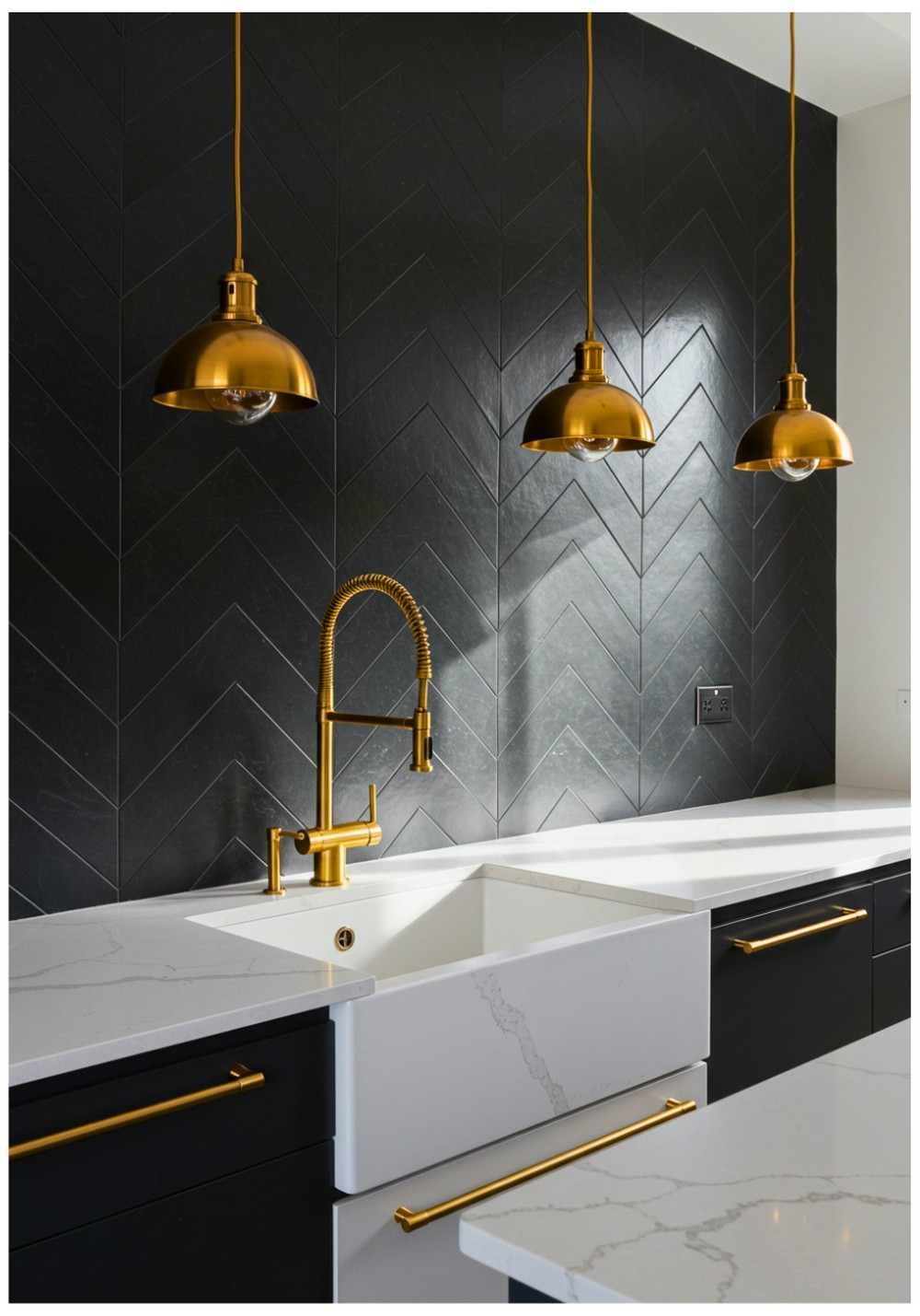 Matte Black Statement Tiles