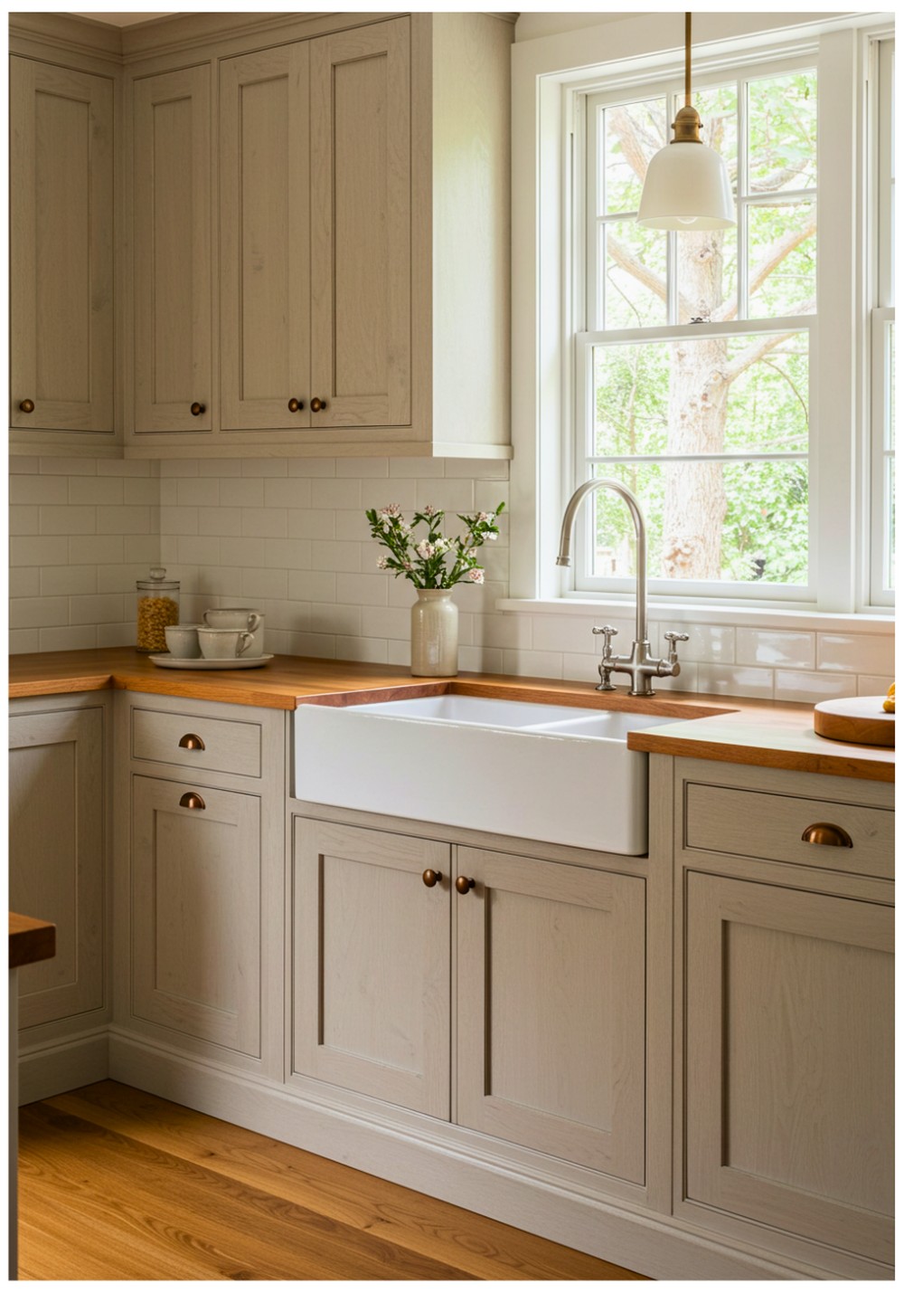 Shaker Sand Kitchen Cabinets