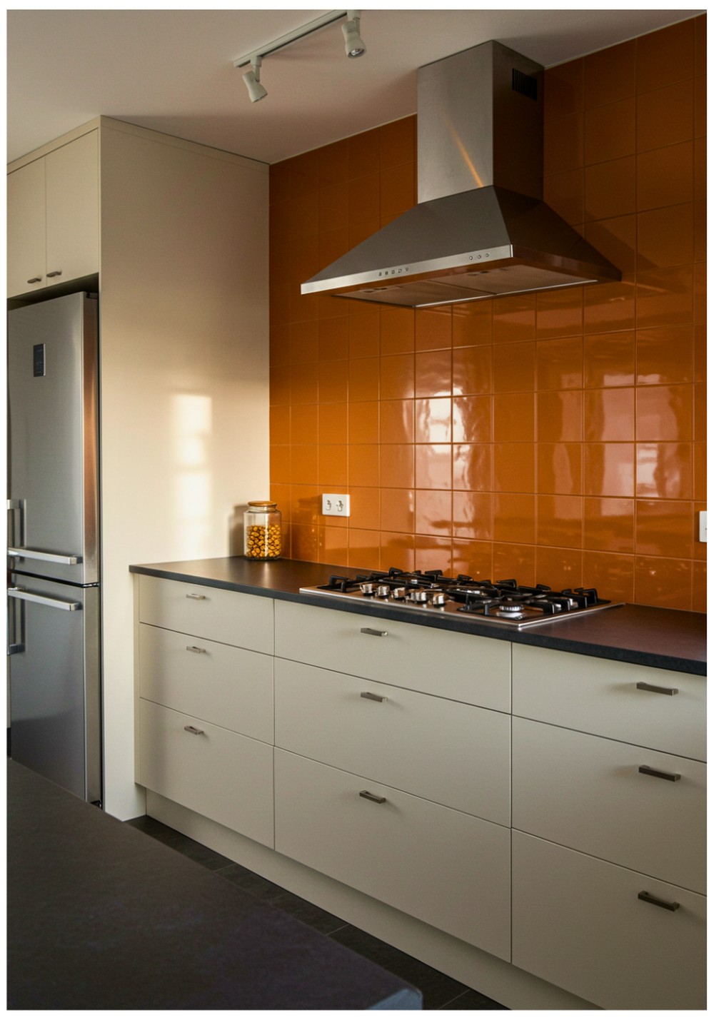 Modern Terracotta Kitchen Walls