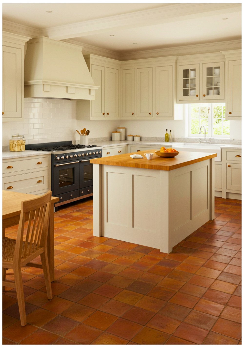 Shaker Terracotta Kitchen Floor