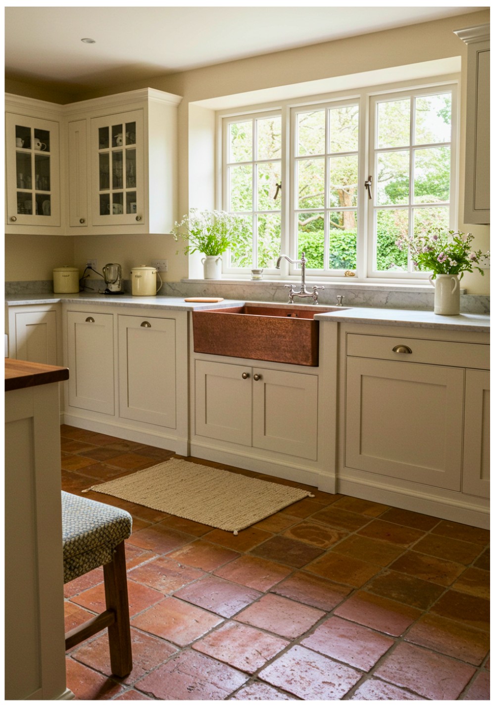 Farmhouse Terracotta Kitchen Floor