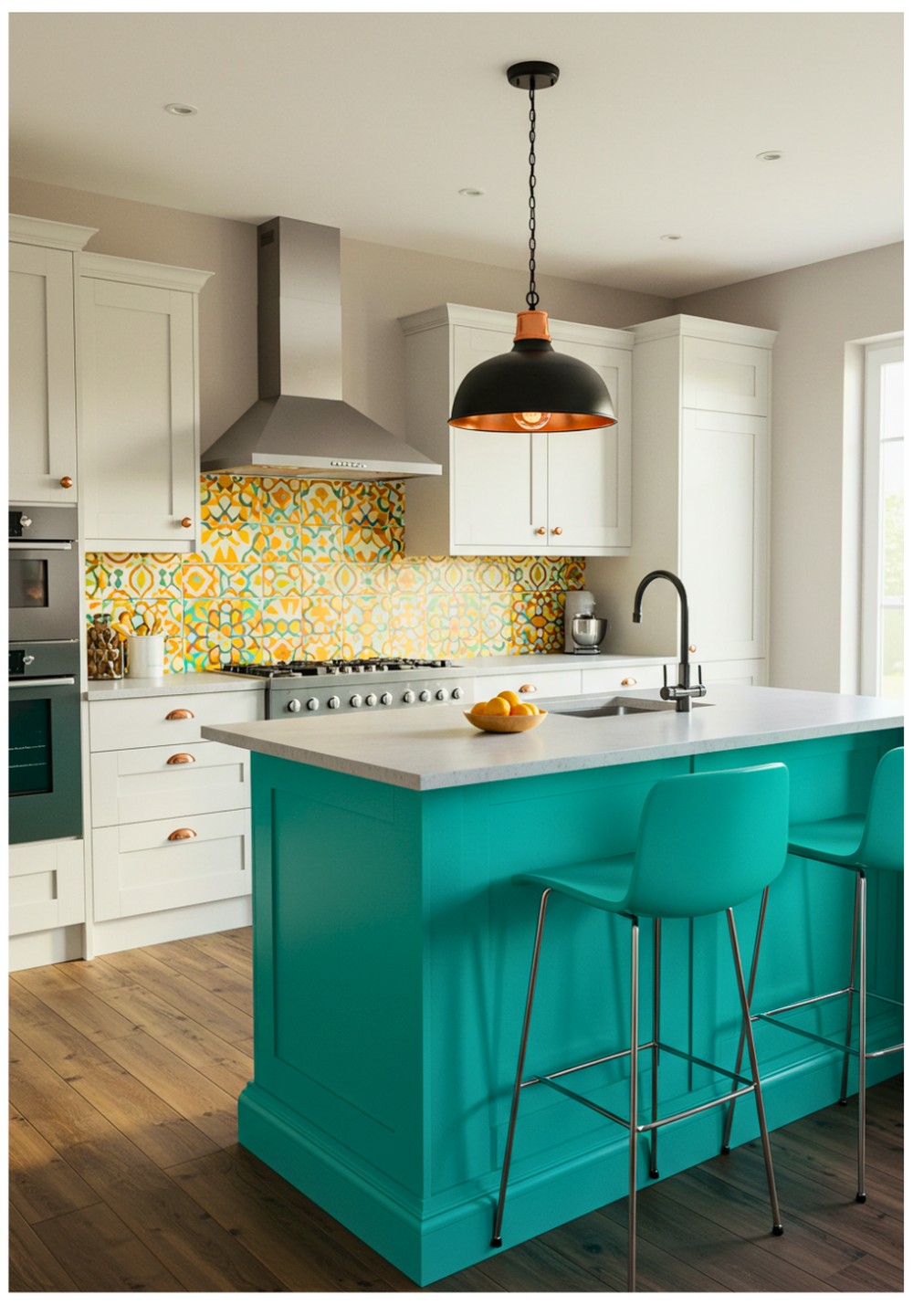 Turquoise Kitchen Island Designs